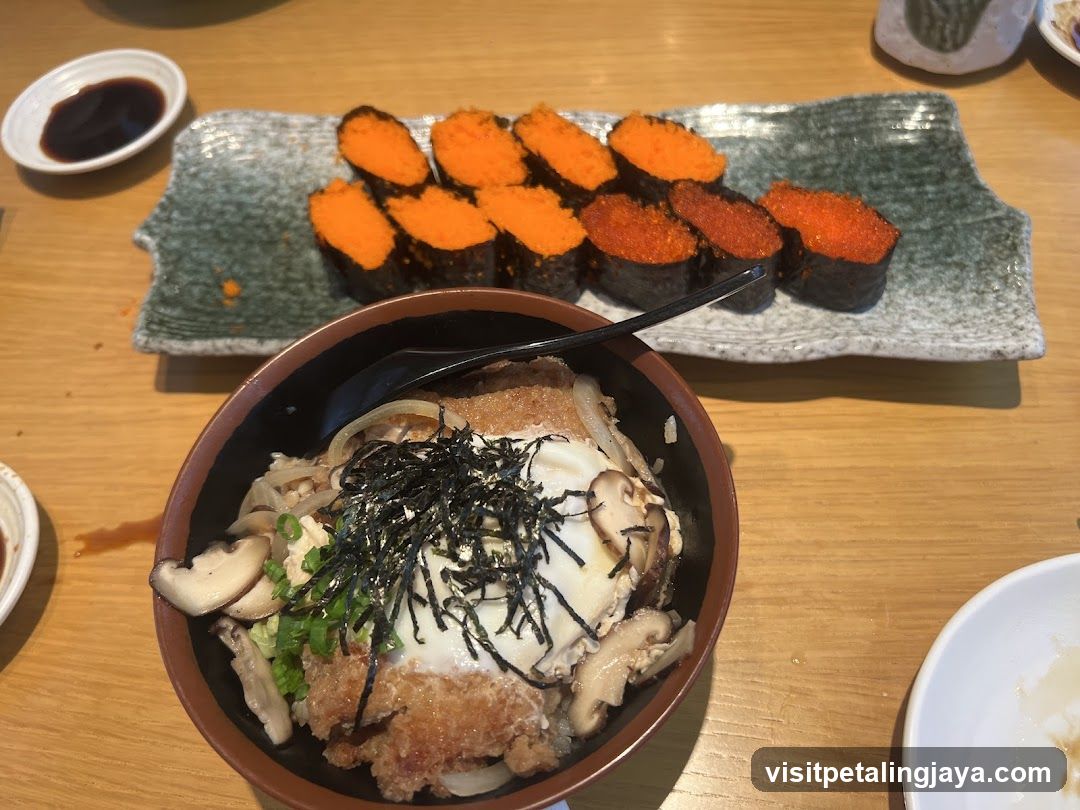 Sushi and Rice Bowl Meal