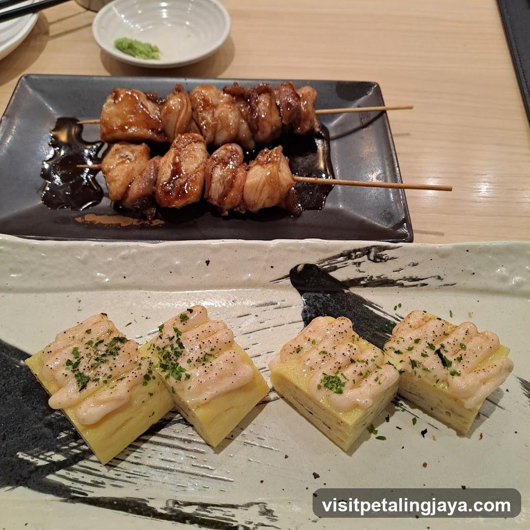 Japanese Skewers and Oysters