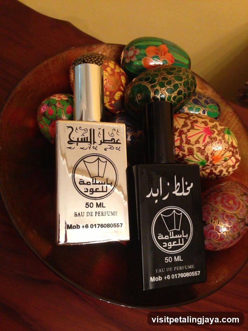 Perfume Display with Decorative Eggs