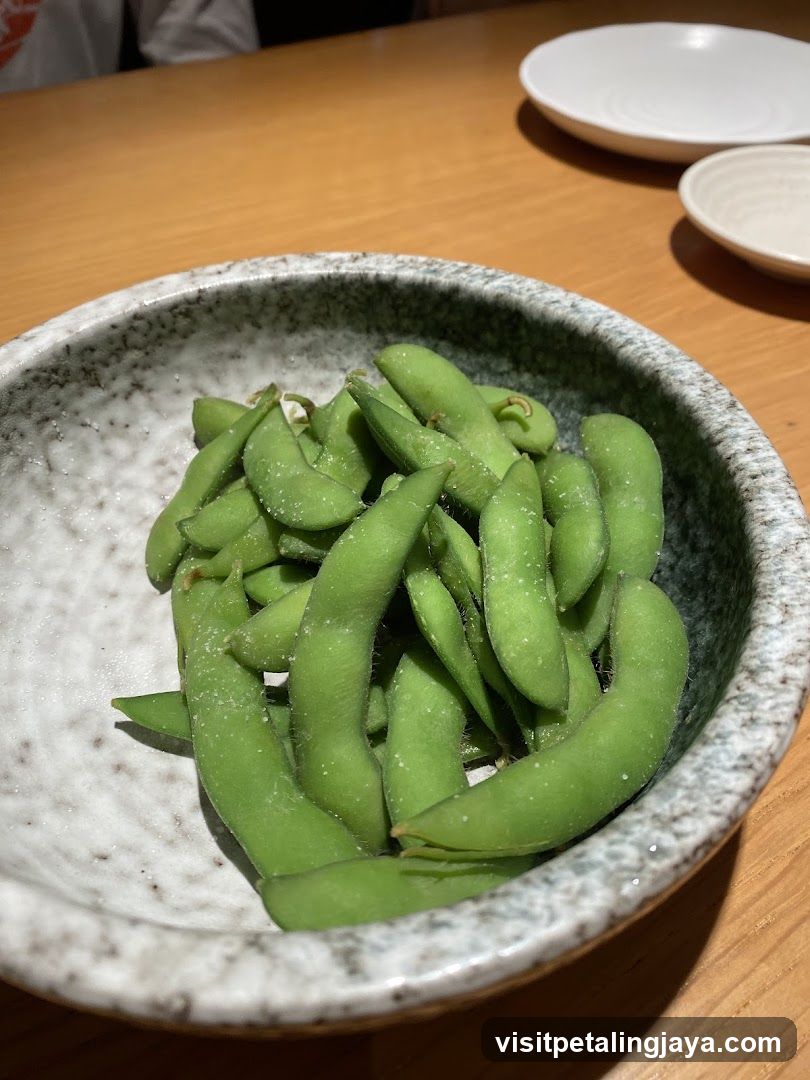 Edamame in a bowl