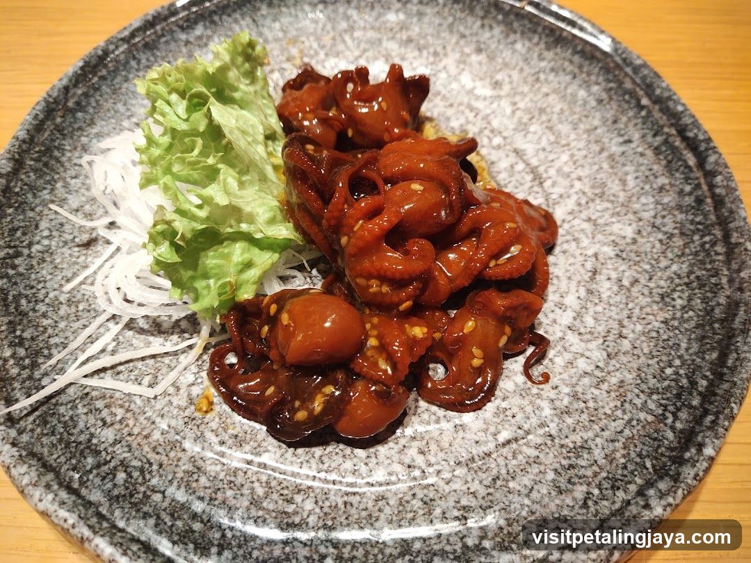 Spicy Octopus with Sesame Seeds