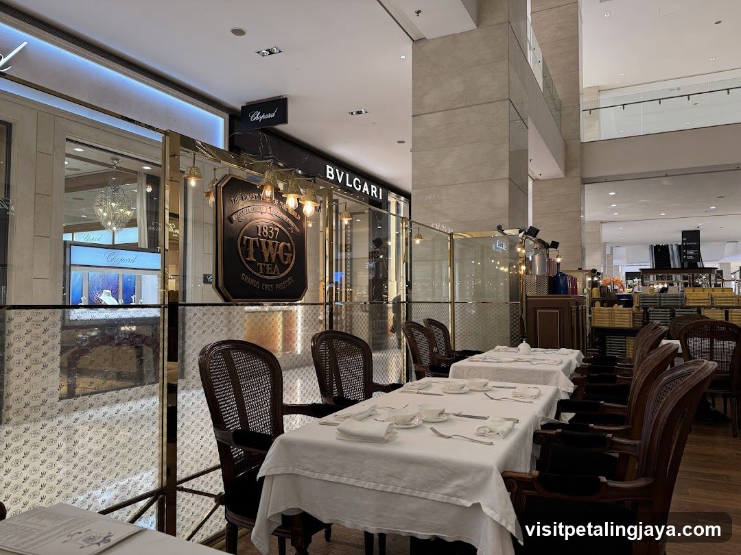 Restaurant Interior with Shop Front View