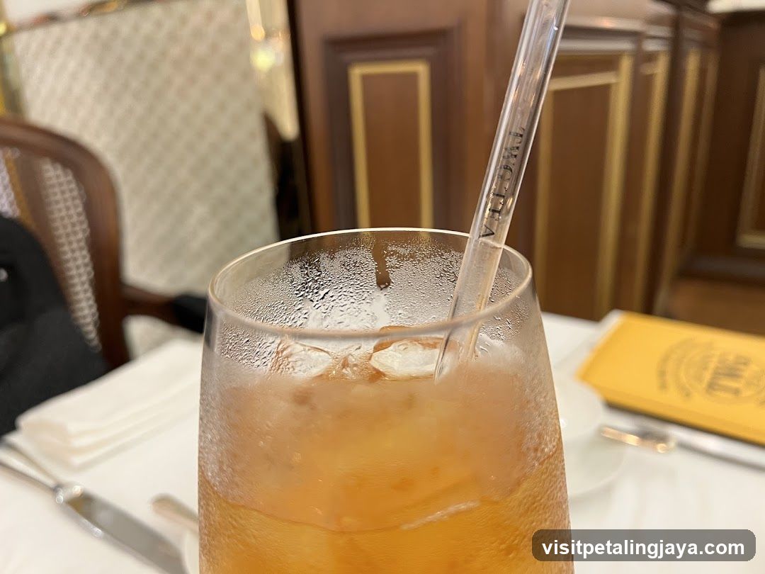 Iced Drink with Straw