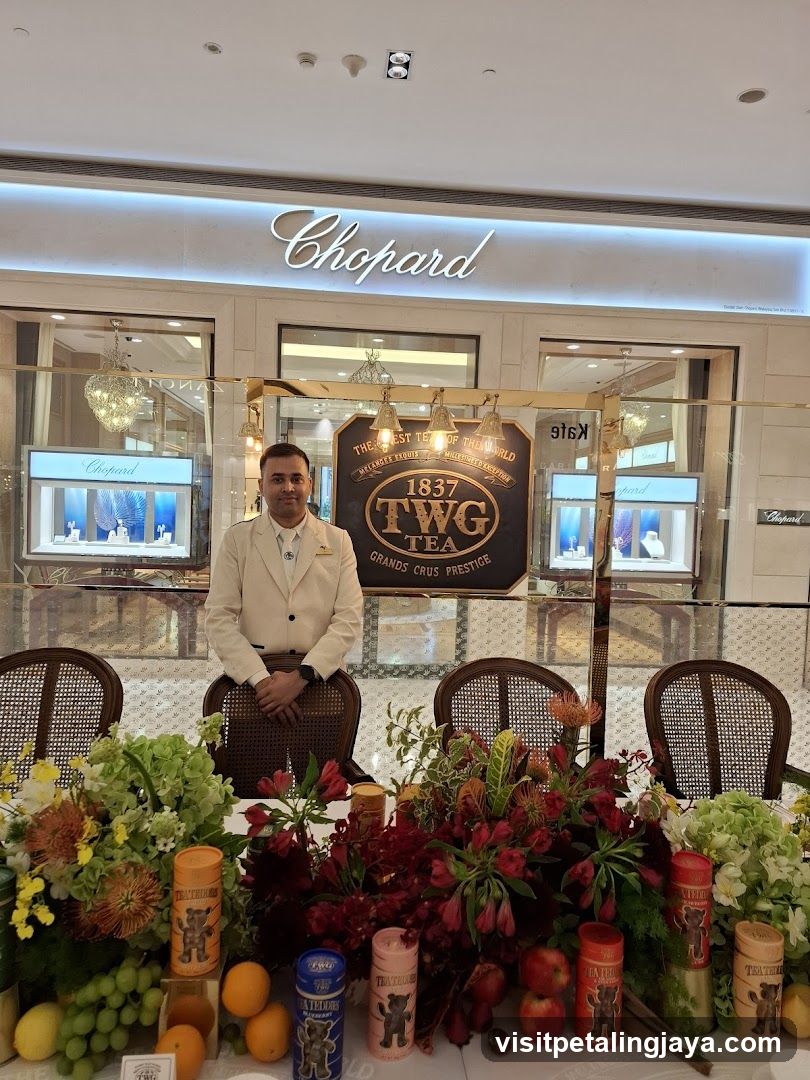 TWG Tea Display with Staff