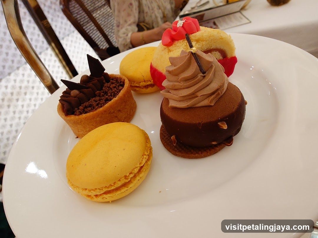 Assorted Pastries on a White Plate