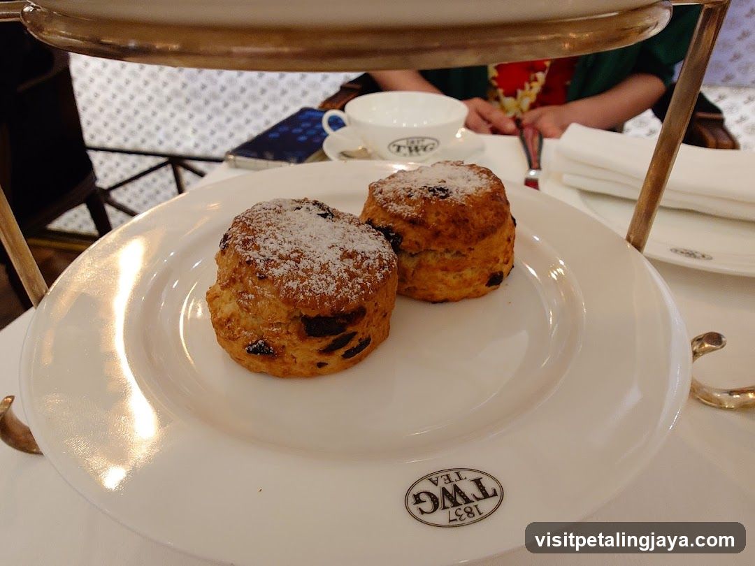 Scones on a Tea Service Plate
