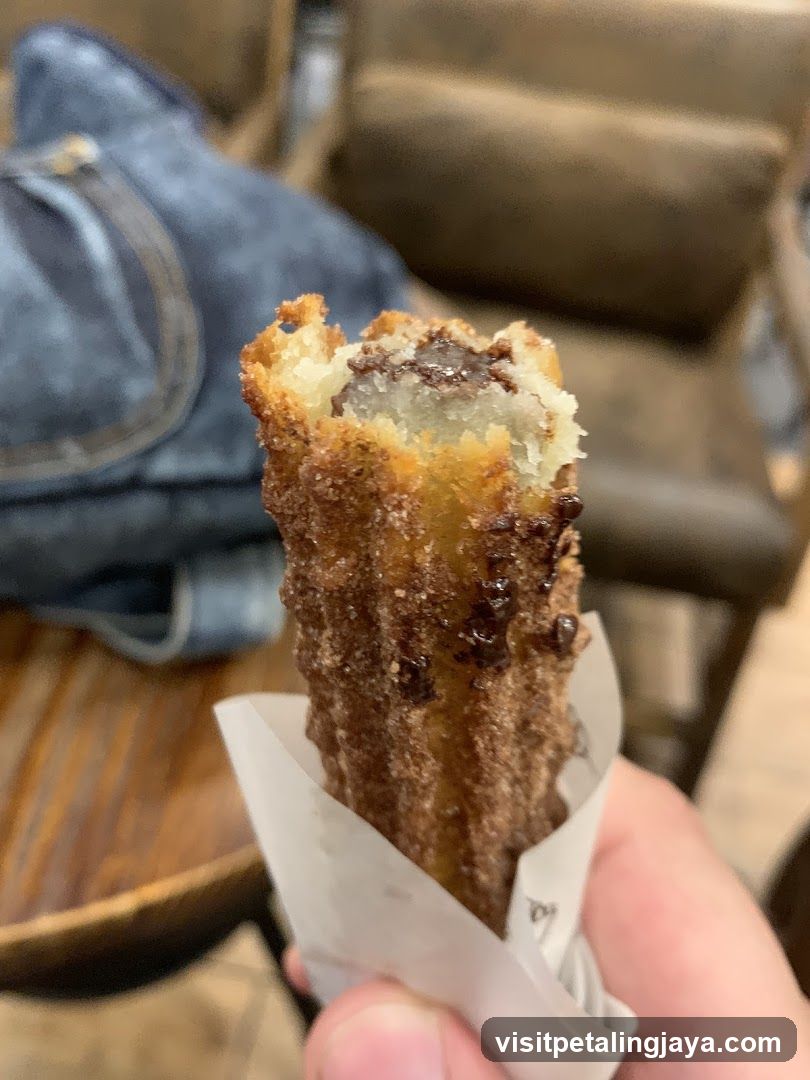 Churro with Chocolate Filling