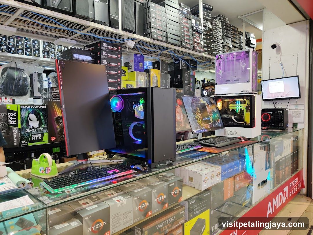 Computer Parts Store Interior