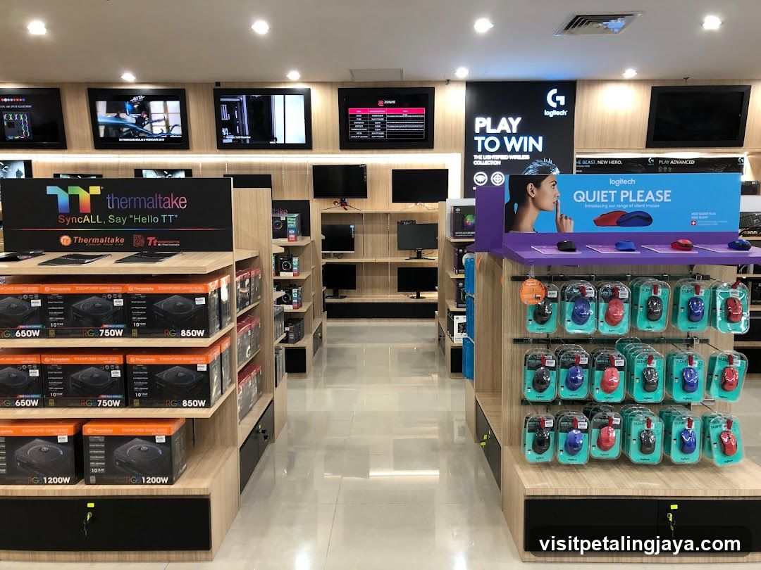 Computer Hardware Store Interior