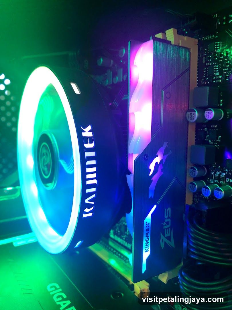 RGB PC Components Close-Up