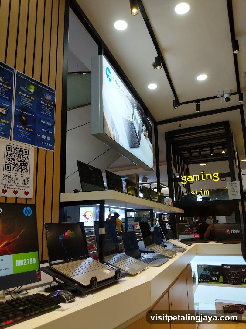 Electronics Store Interior Display
