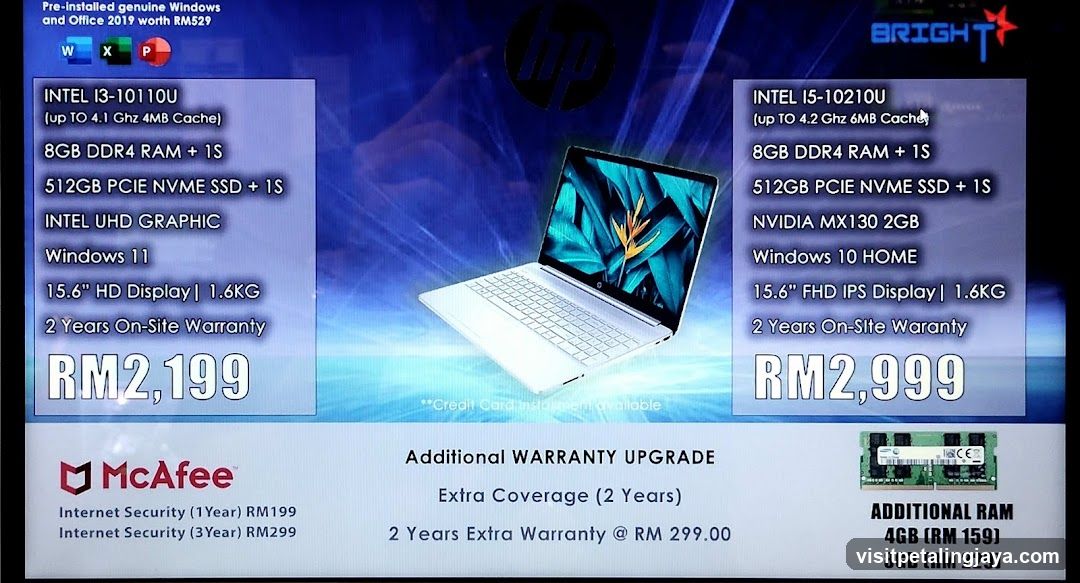 HP Laptop Advertisement