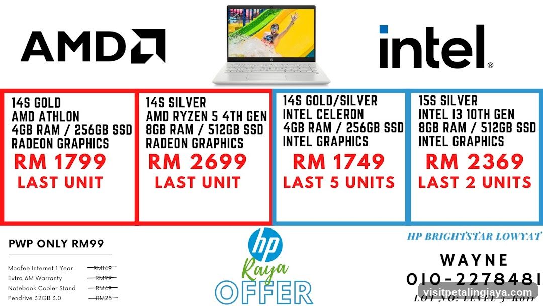 AMD vs Intel Laptop Comparison Ad