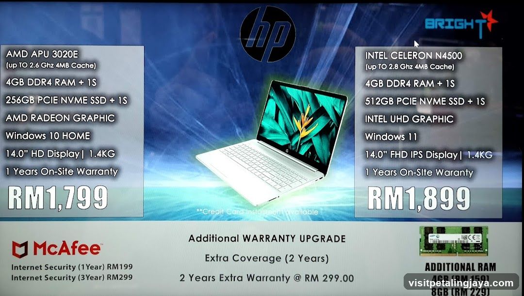 HP Laptop Comparison Ad