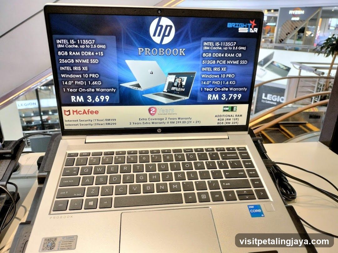 HP ProBook Laptop Display