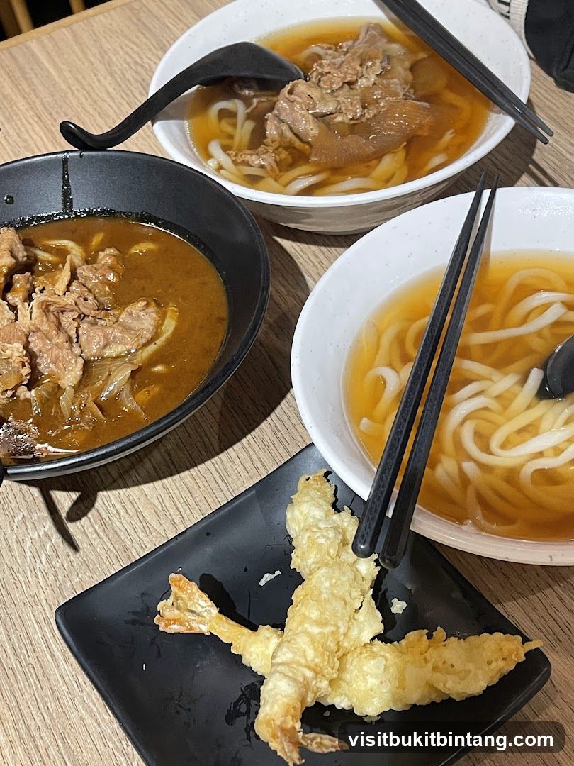 Japanese Noodle Dishes and Tempura