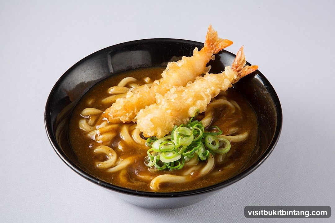 Curry Udon with Tempura Shrimp