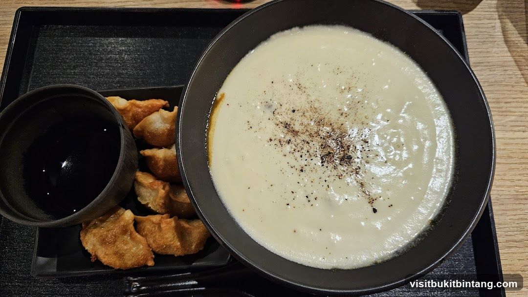 Creamy Soup and Gyoza