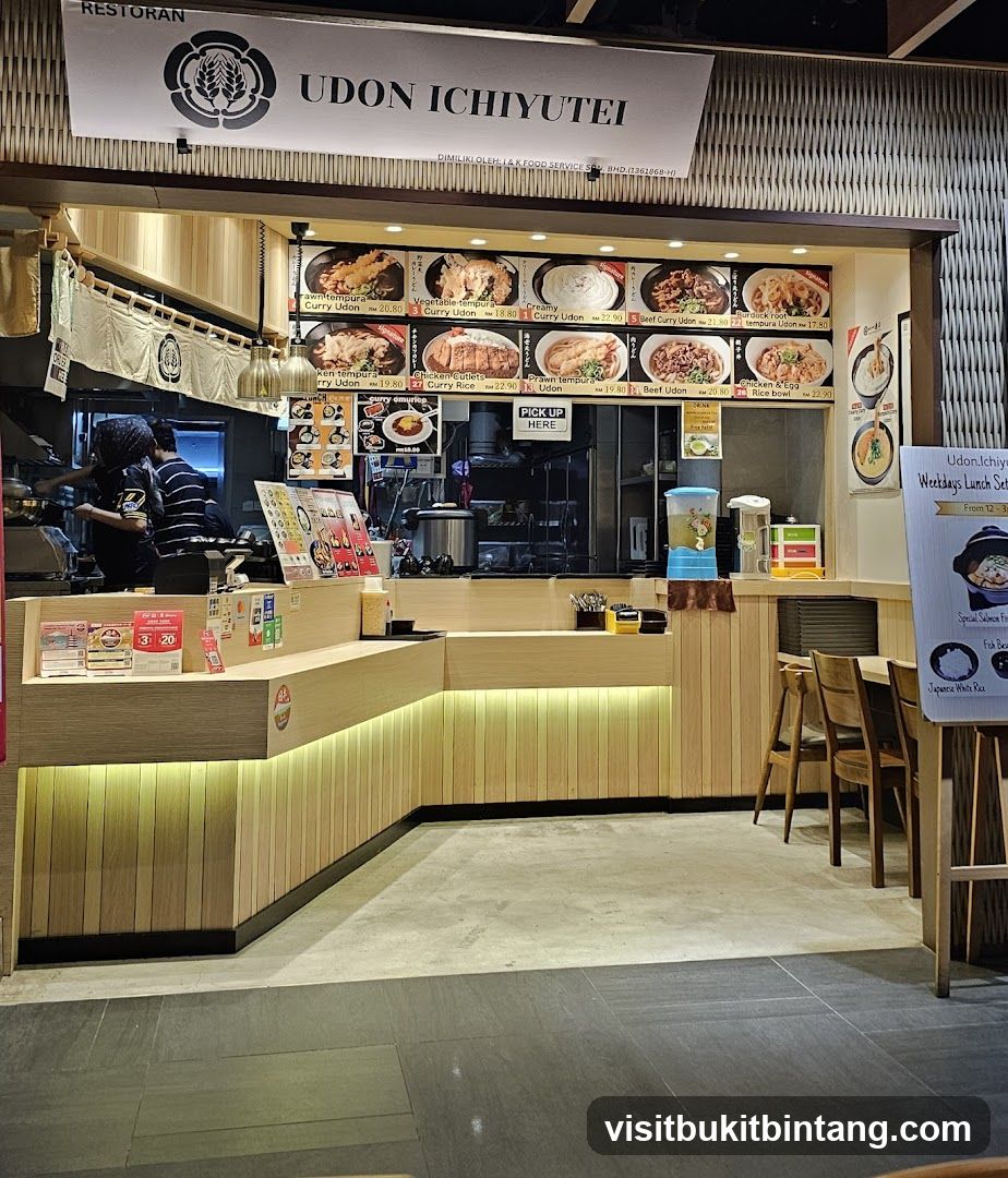 Udon Ichiyutei Restaurant Counter