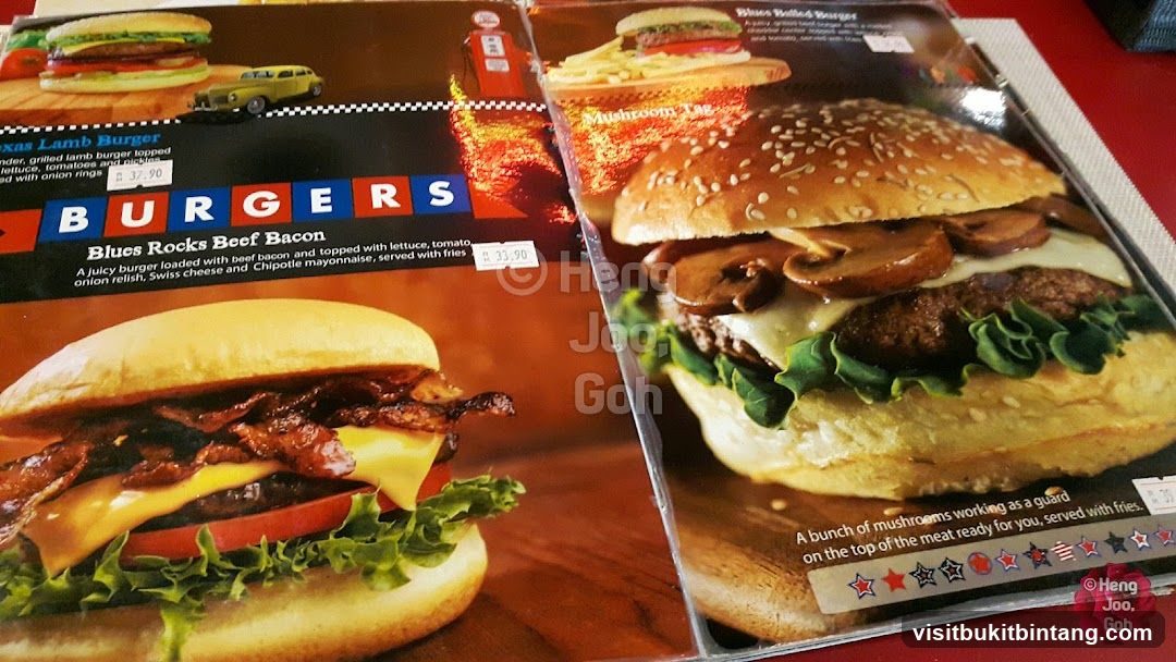 Burgers Menu