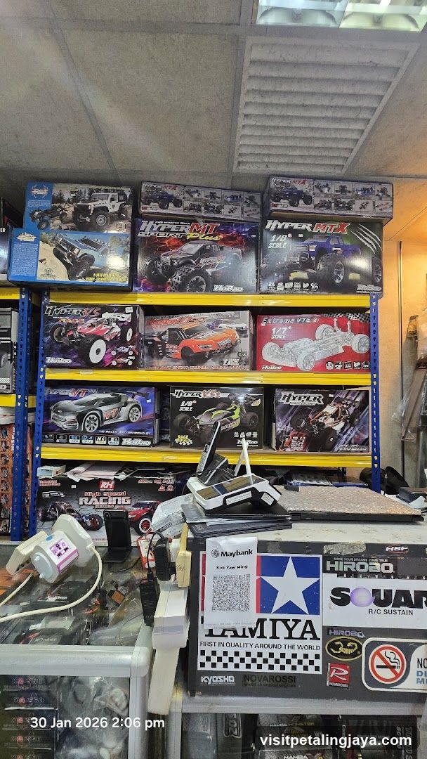Toy and RC Car Store Interior