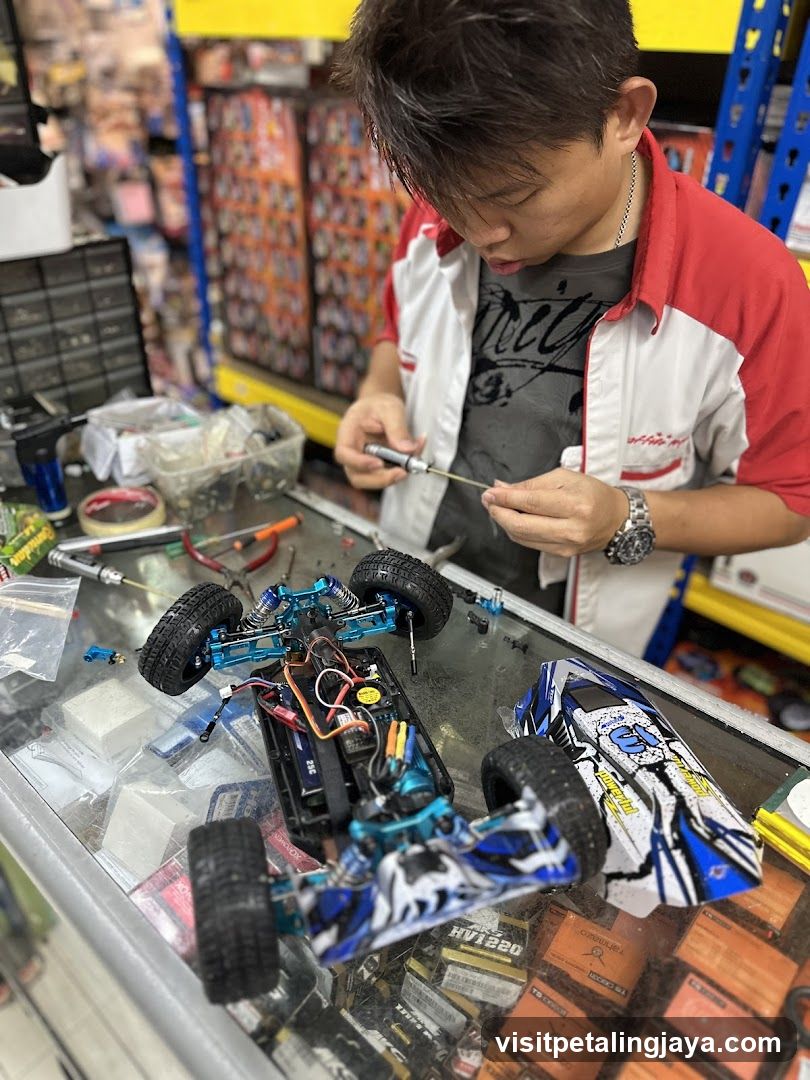 RC Car Repair Shop Interior