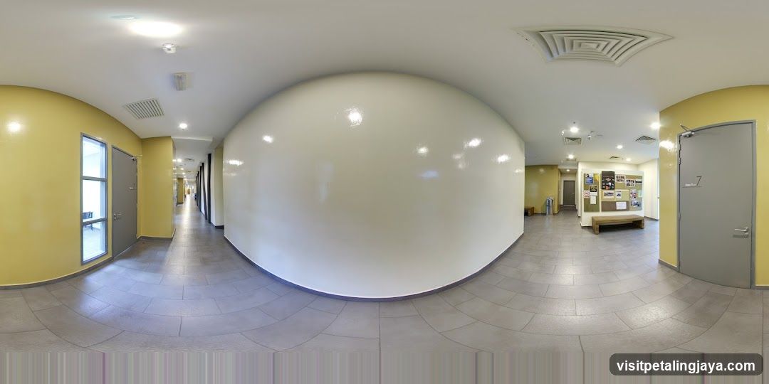 Hallway Interior with Bulletin Board
