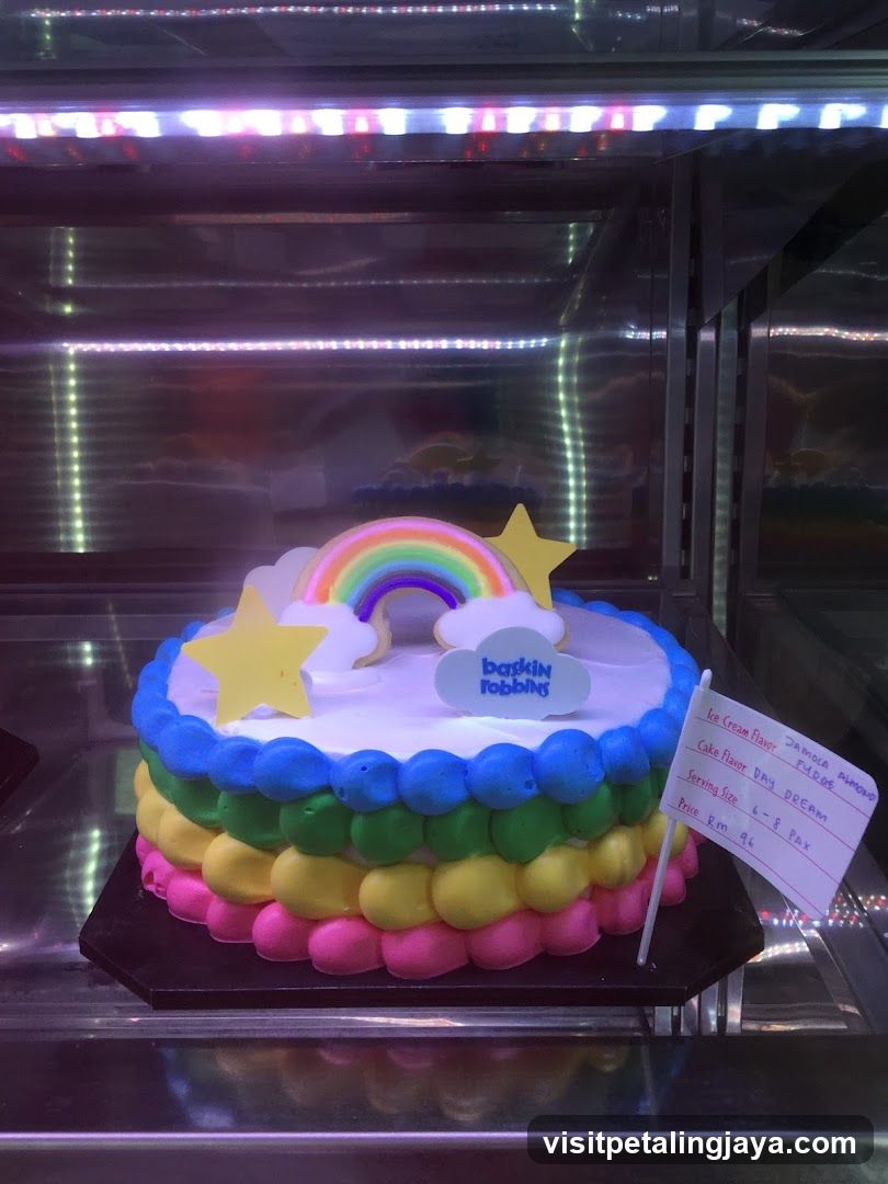 Rainbow Cake Display