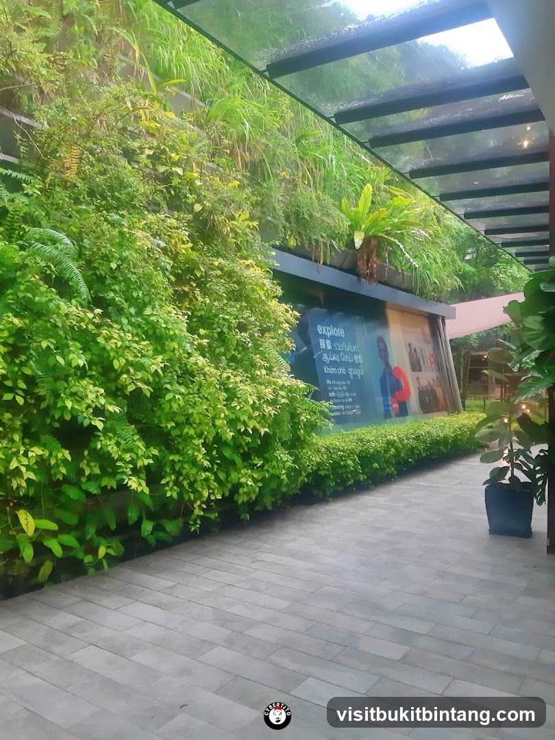Green Wall and Signage