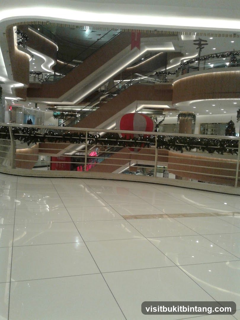 Interior of a shopping mall