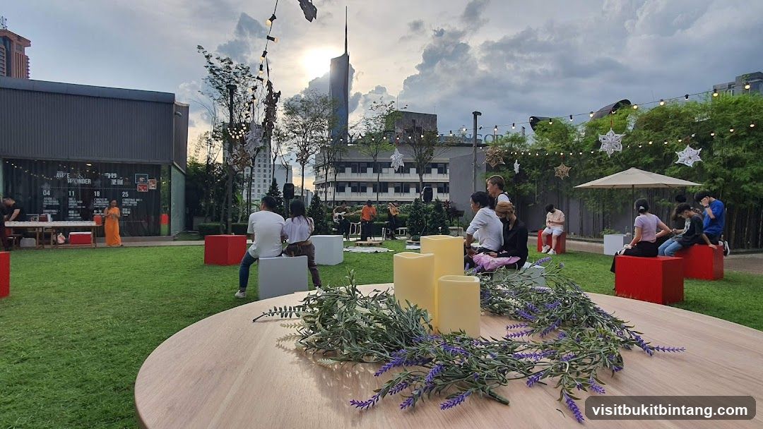 Outdoor gathering with live music