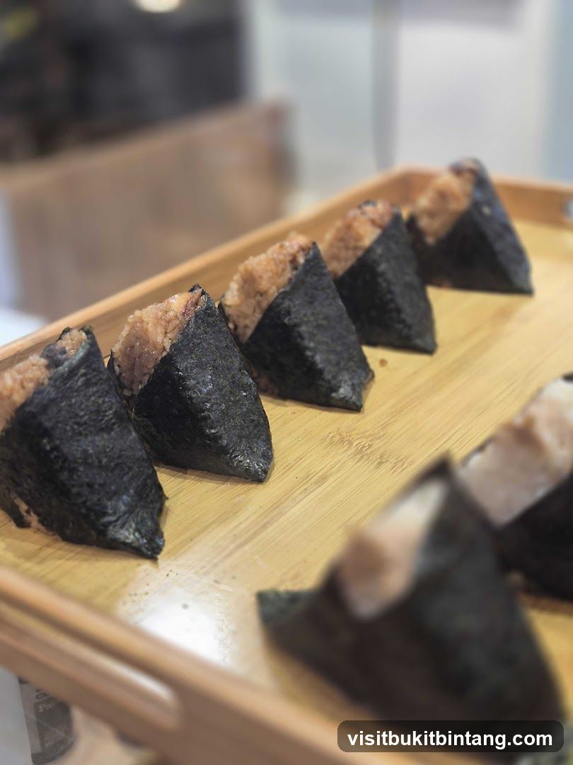 Onigiri on a Tray