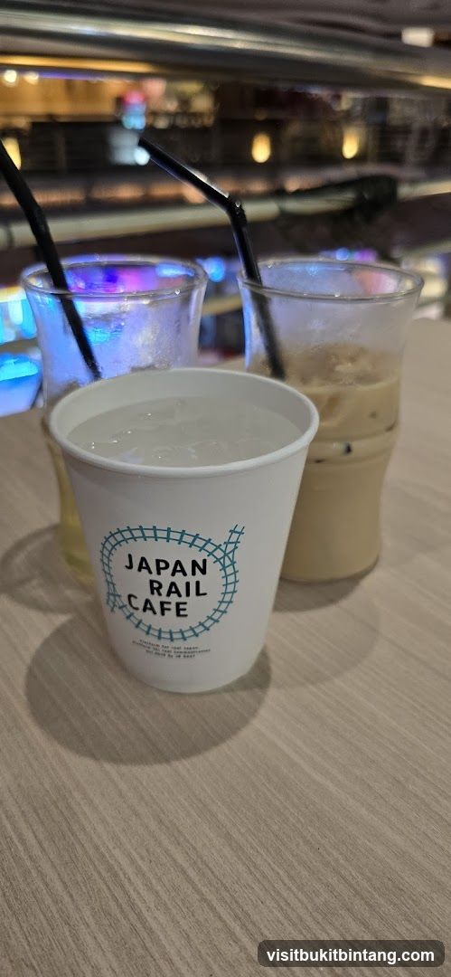 Drinks at Japan Rail Cafe