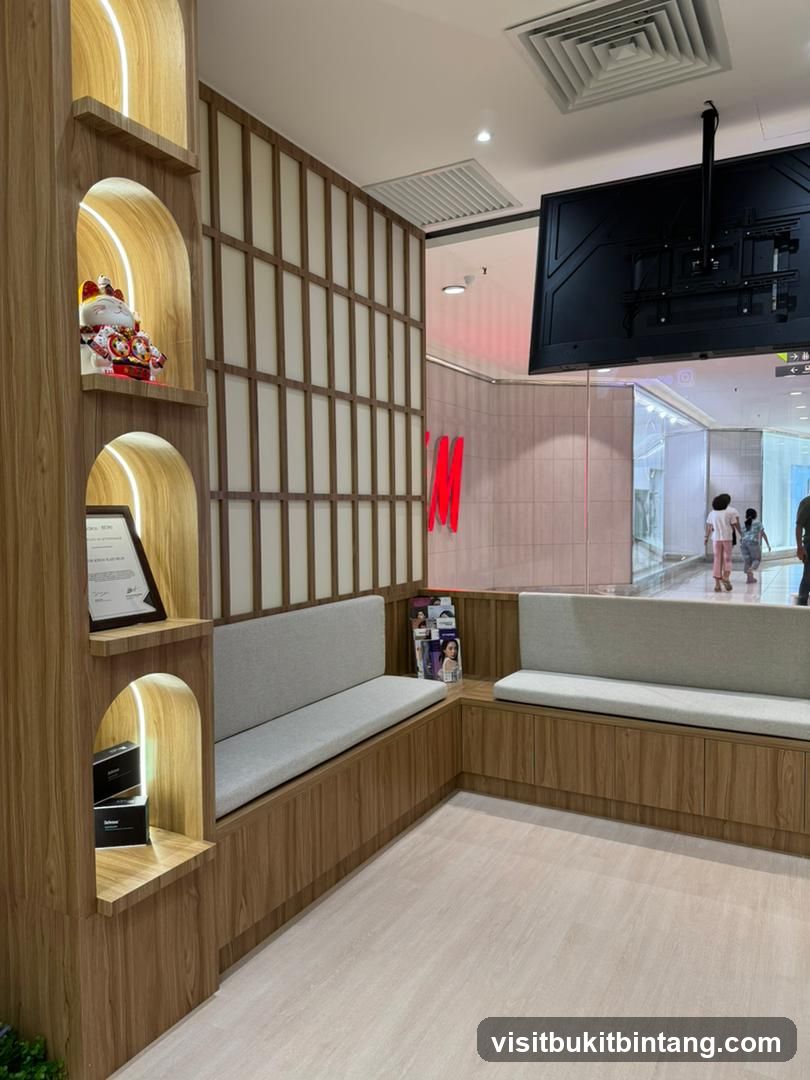 Waiting Area with H&M Signage