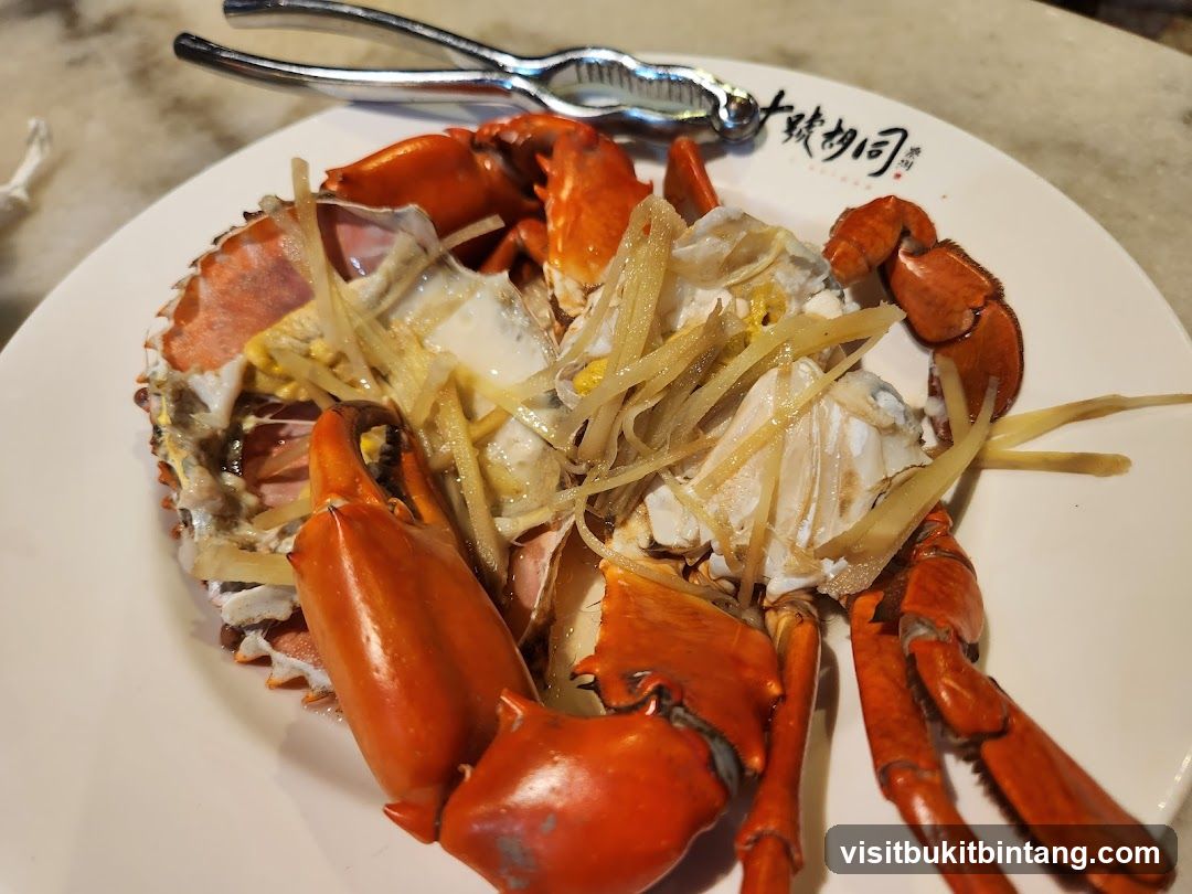 Steamed Crab with Ginger