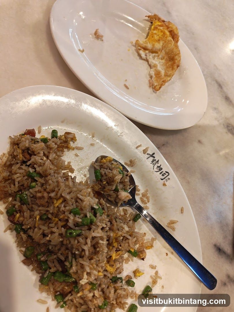 Fried Rice and Egg on Plates