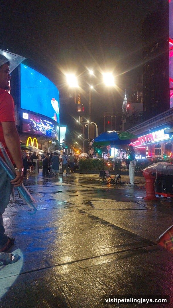 Rainy Night Street Scene