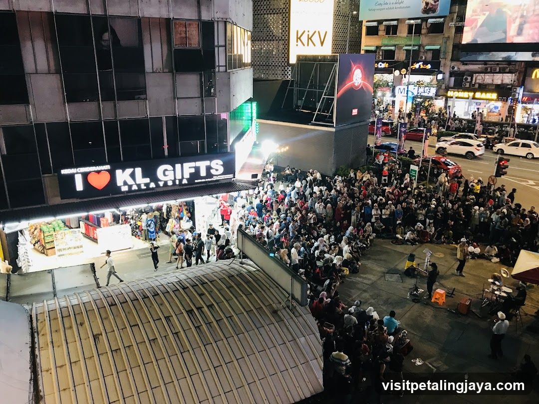 Crowd Gathering Outside KL Gifts Store