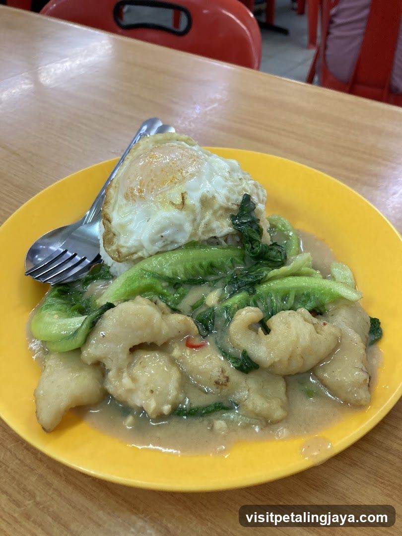 Plate of Fried Rice with Egg and Vegetables