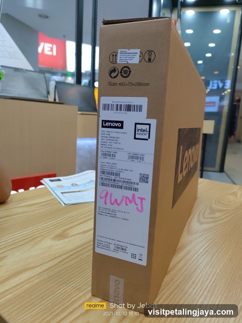 Lenovo Laptop Box on Table