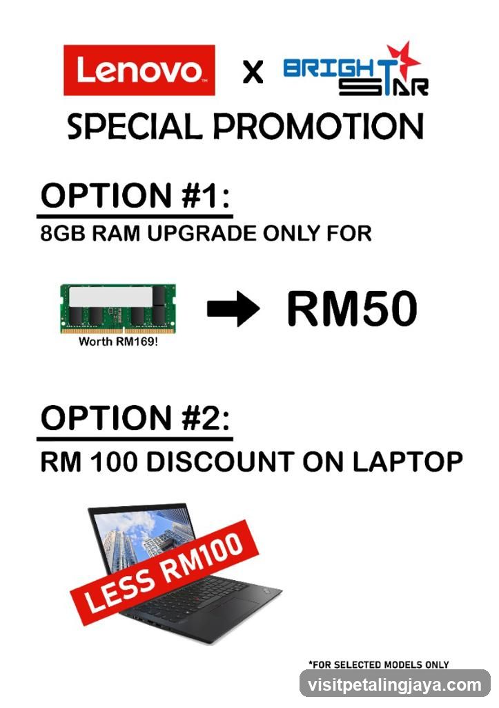 Lenovo x BrightStar Special Promotion Flyer