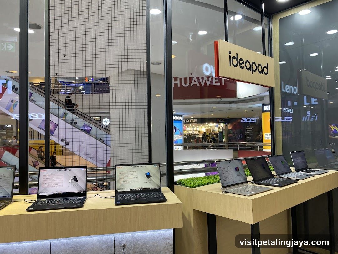 Laptop Display in Mall