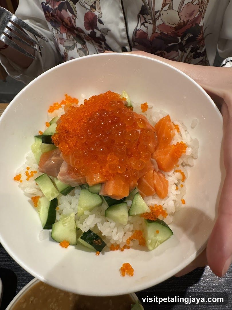 Salmon Rice Bowl with Caviar