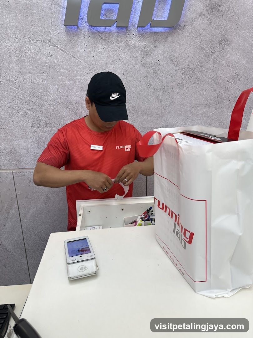Staff Packing Items at Counter