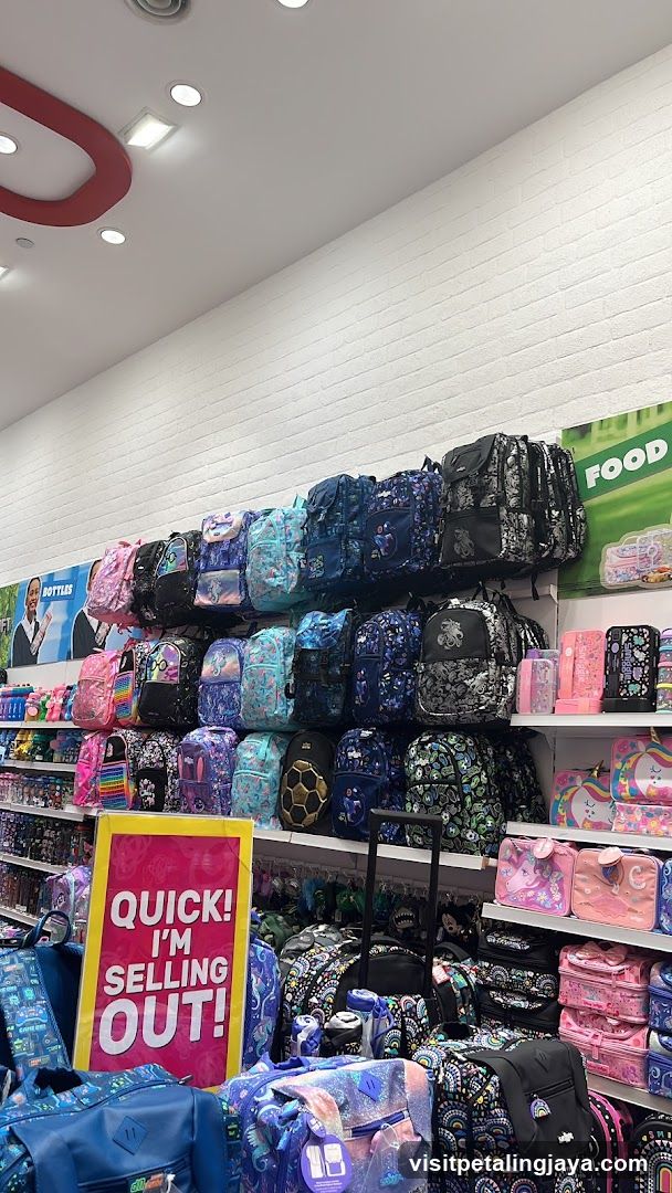 Backpack Display in Store