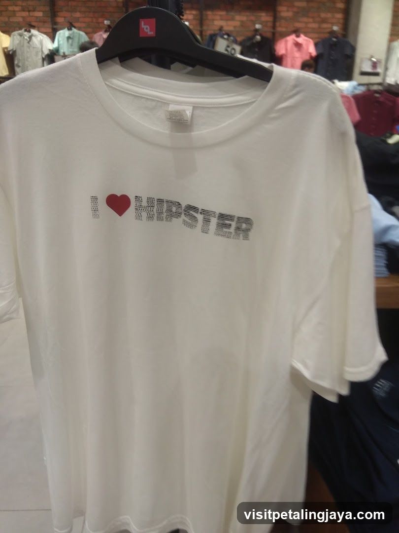 Hipster T-Shirt Display
