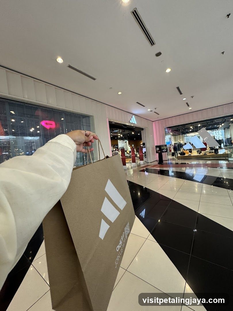 Shopping Bag in Mall Interior