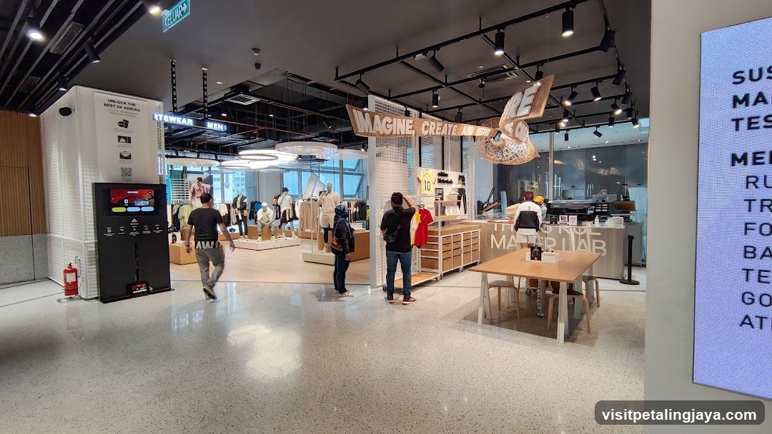 Interior of a modern retail space