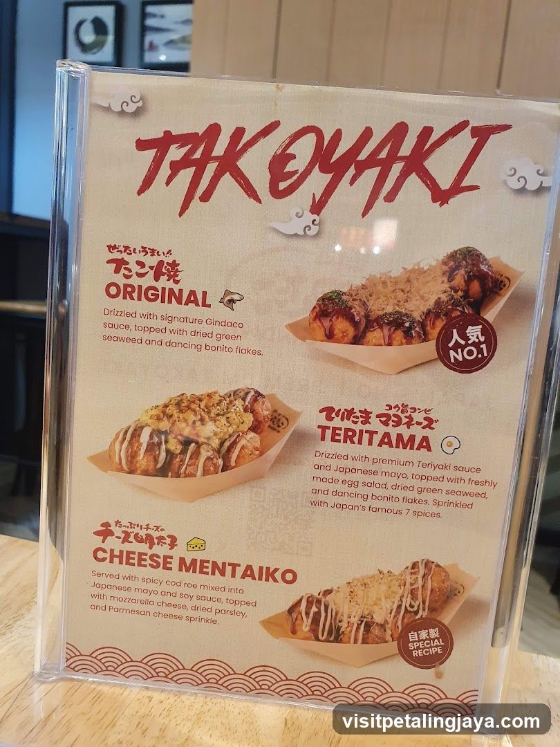 Takoyaki Menu Board