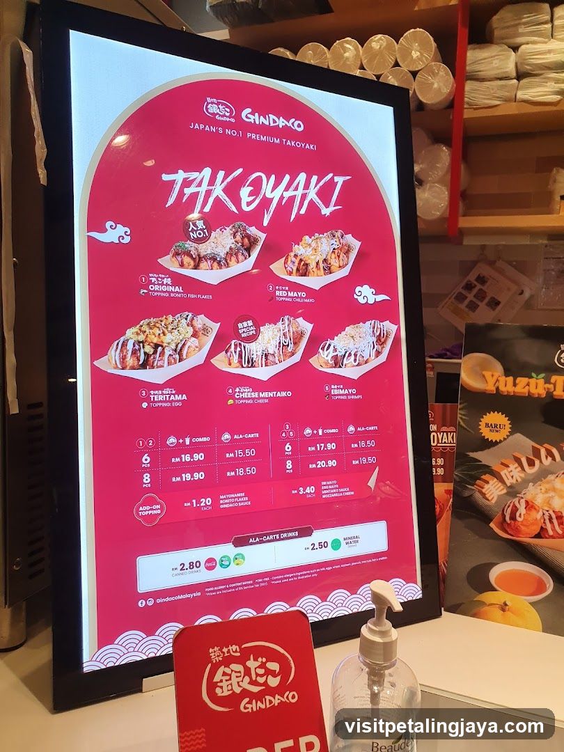Gindako Takoyaki Display